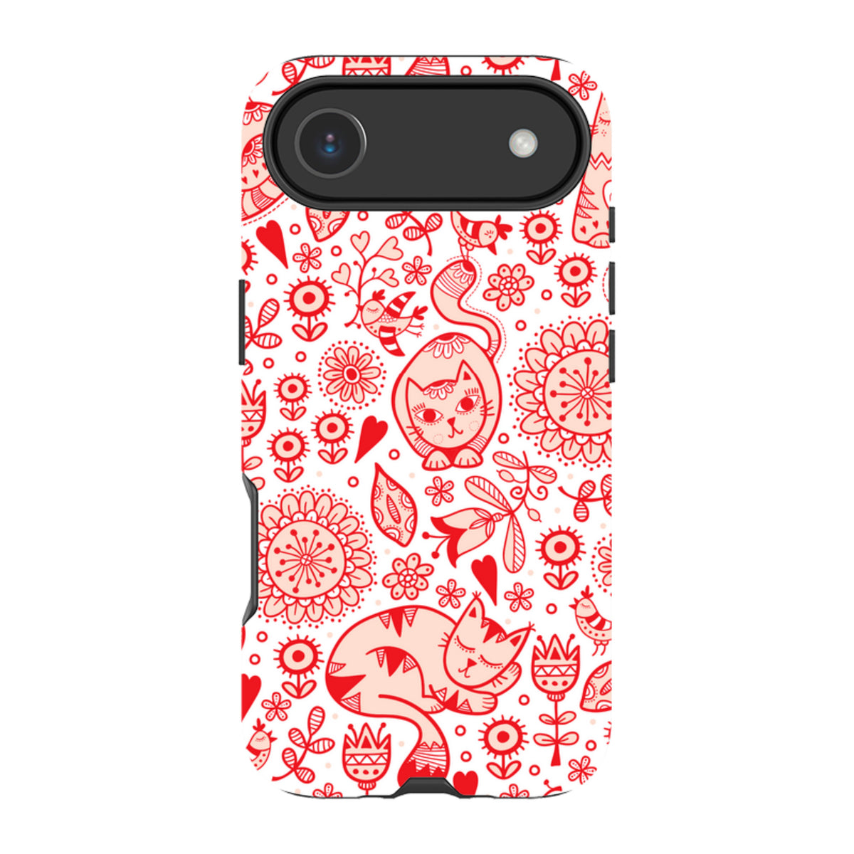 iPhone MagSafe Tough Case -  Red Cats By Suzy Taylor