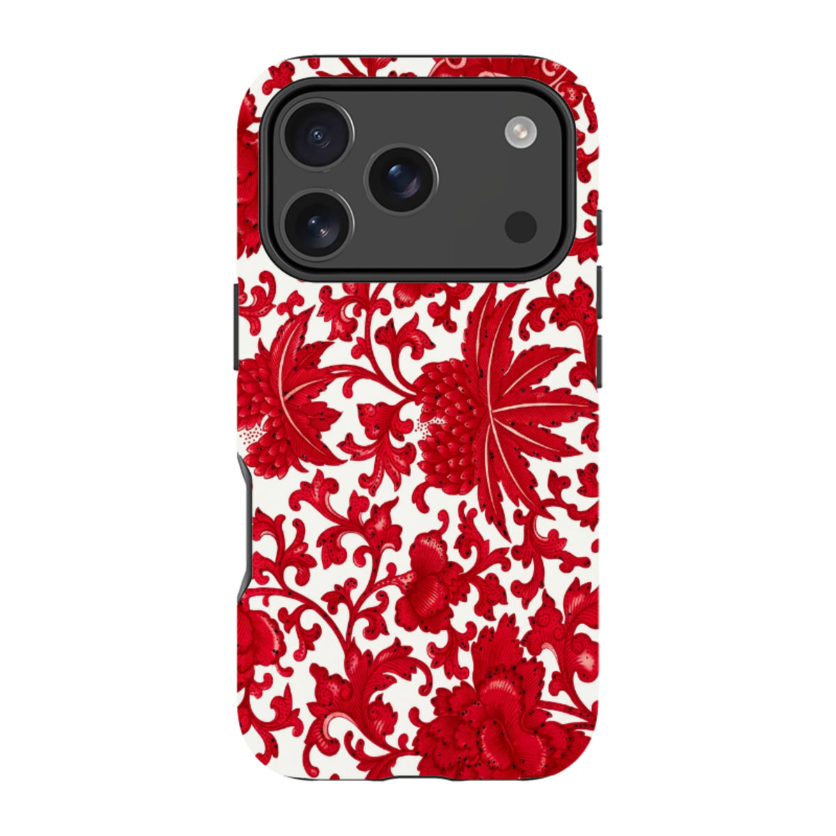 iPhone MagSafe Tough Case – Rot florale Chinoiserie