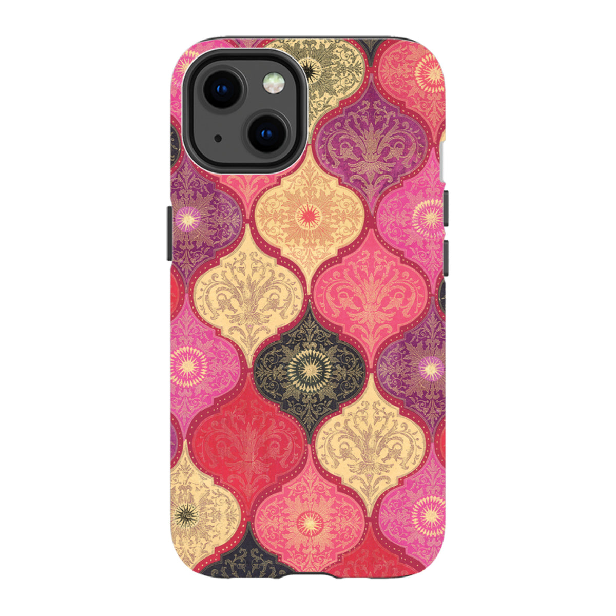 iPhone MagSafe Tough Case -  Red Damask By Jehane