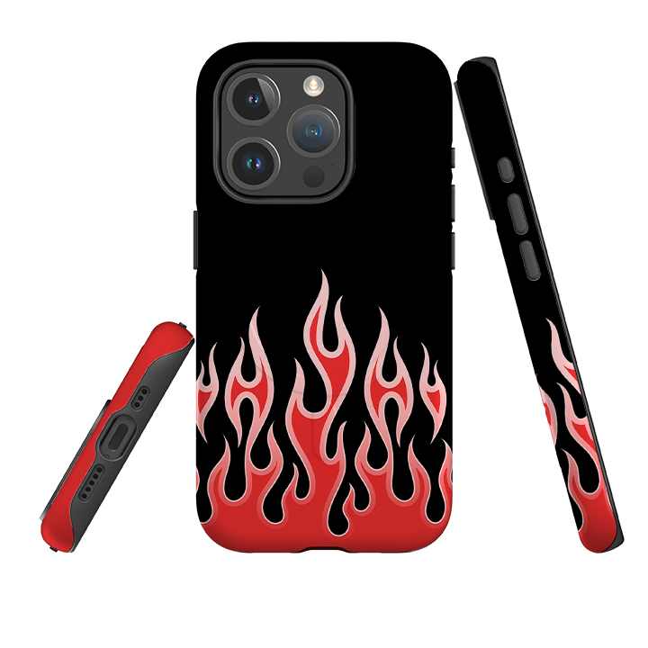iPhone MagSafe Tough Case -  Red Flames