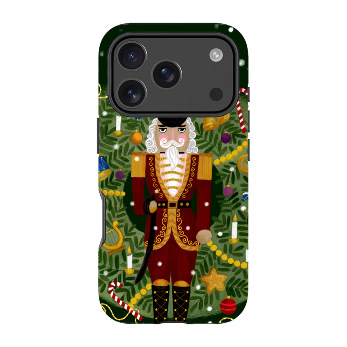 iPhone MagSafe Tough Case -  Red Nutcracker By Bex Parkin