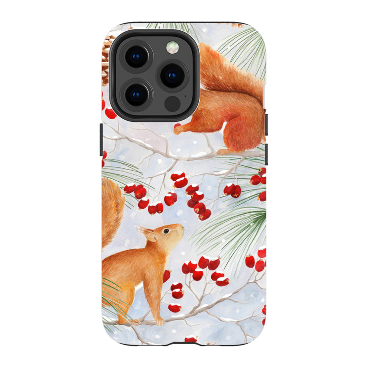 iPhone MagSafe Tough Case - Red Squirrels By Bex Parkin