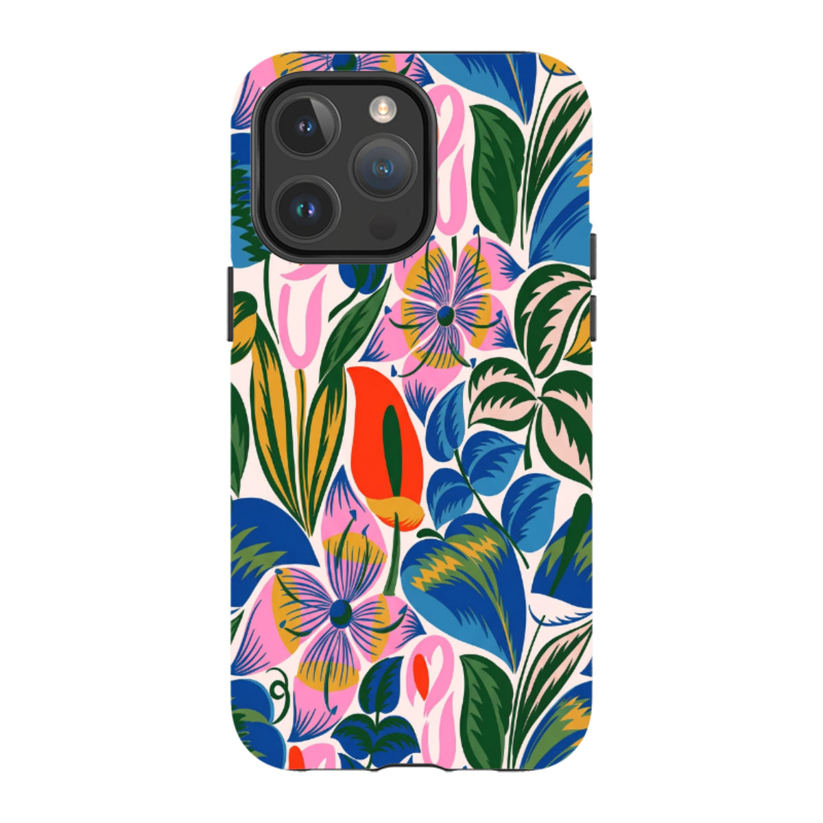 iPhone MagSafe Tough Case - Retro Tropical Floral