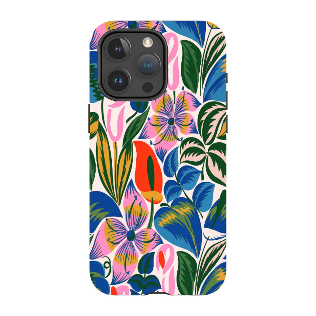 iPhone MagSafe Tough Case - Retro Tropical Floral