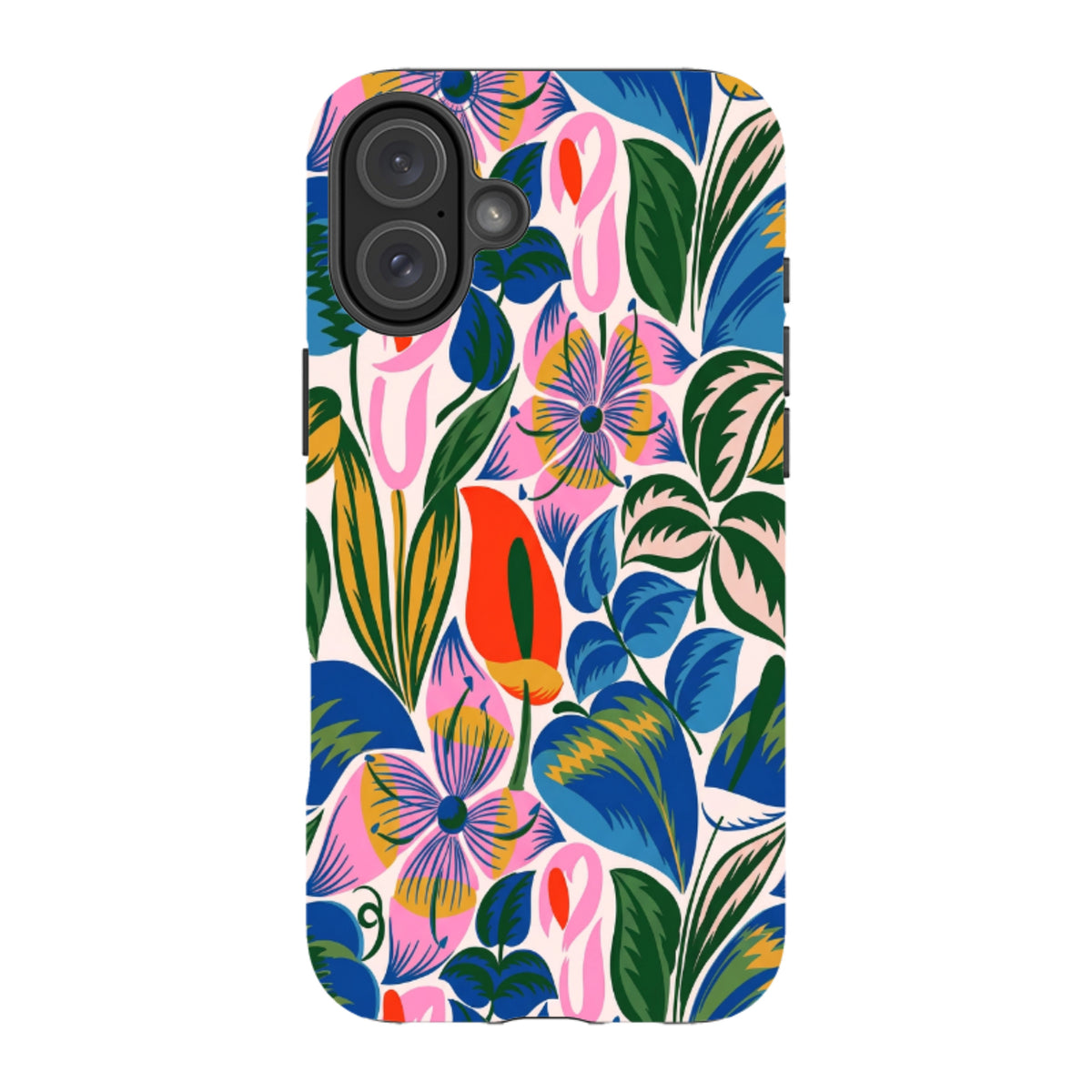 iPhone MagSafe Tough Case - Retro Tropical Floral