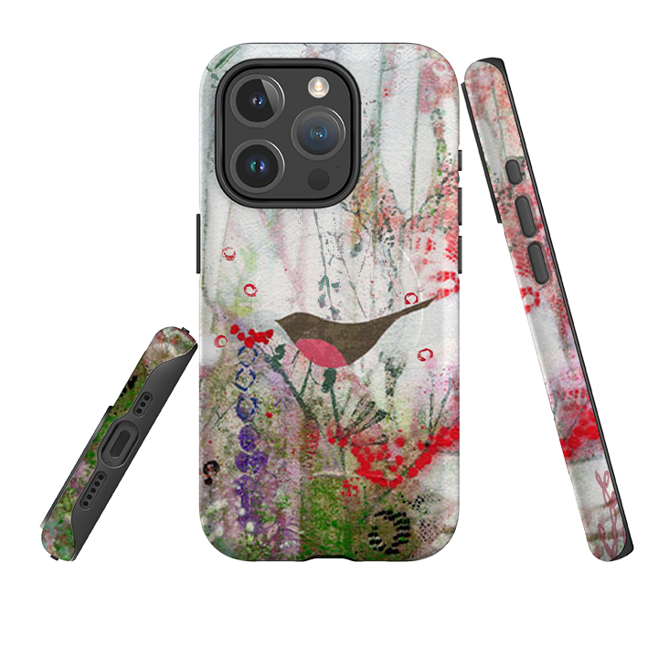 iPhone MagSafe Tough Case -  Robin and Berries By Tiffany Lynch