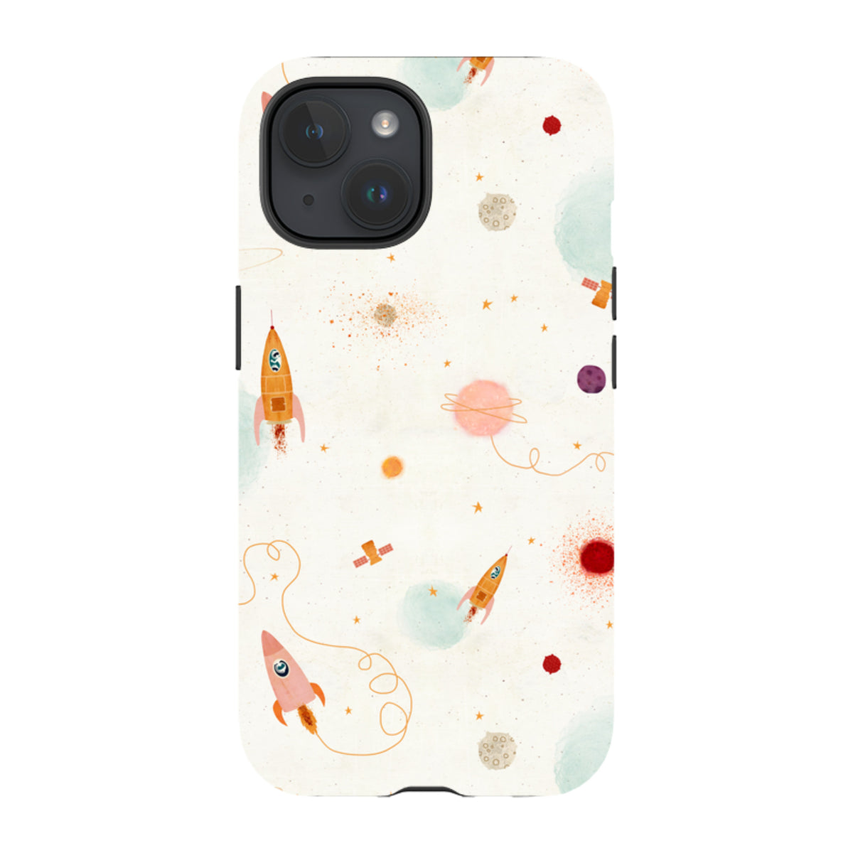 iPhone MagSafe Tough Case - Rockets Cream By Katherine Quinn
