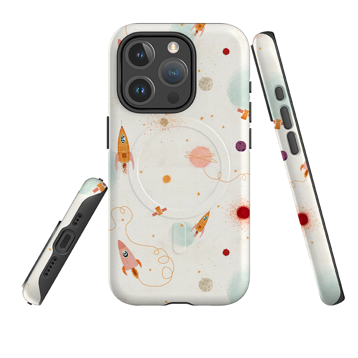 iPhone MagSafe Tough Case – Rockets Cream von Katherine Quinn