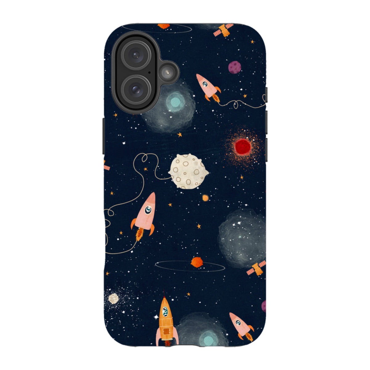 iPhone MagSafe Tough Case – Rockets Midnight von Katherine Quinn