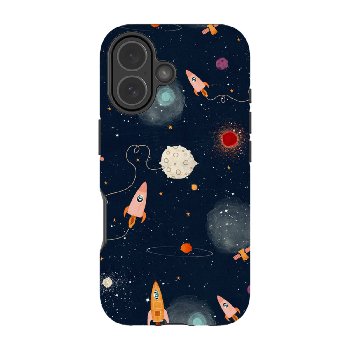 iPhone MagSafe Tough Case – Rockets Midnight von Katherine Quinn