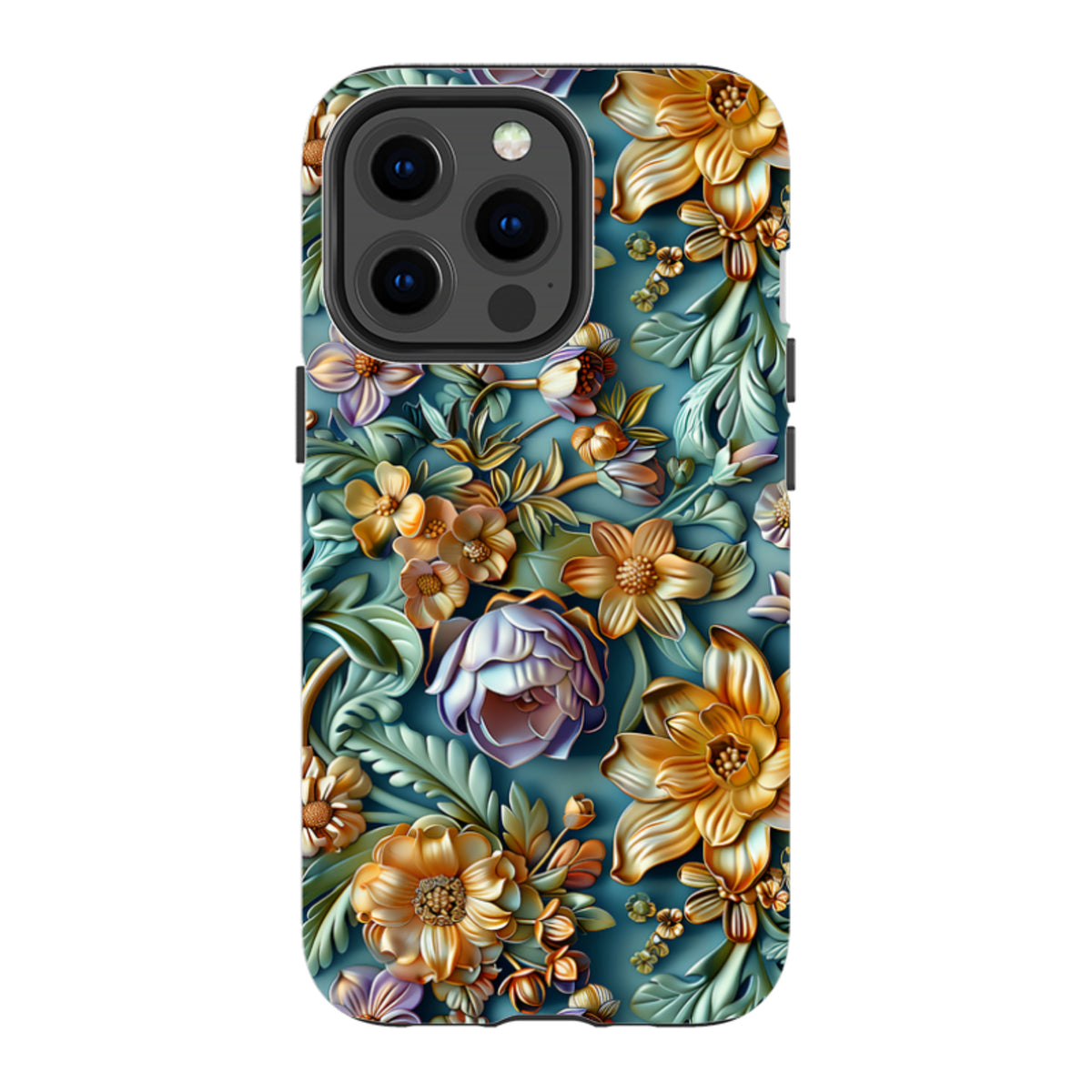 iPhone MagSafe Tough Case - Sage Floral