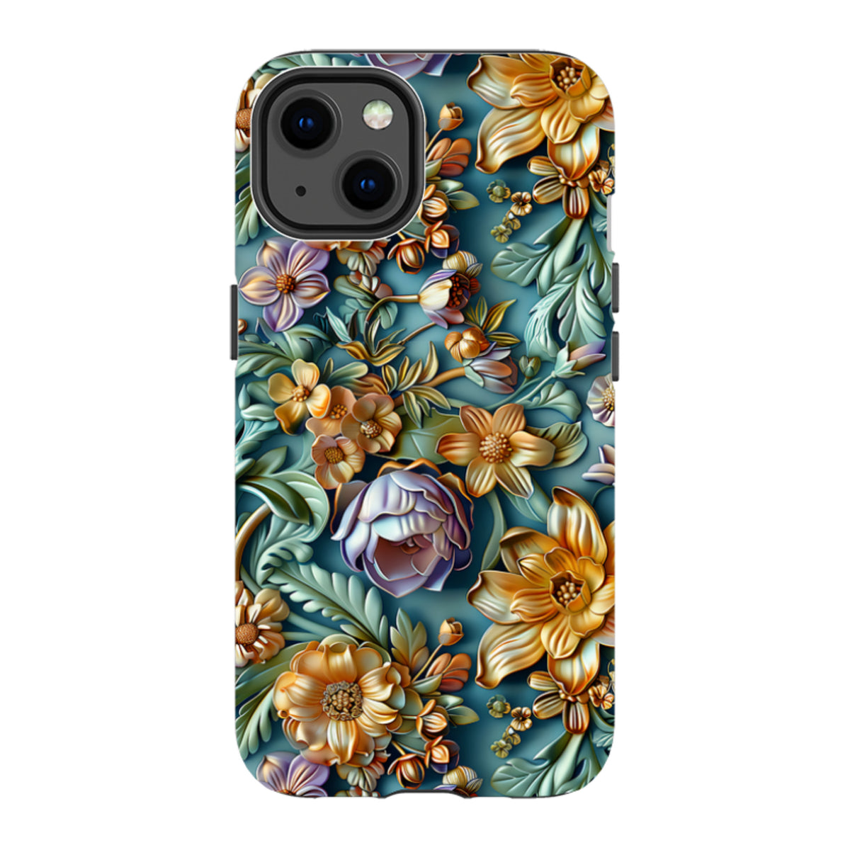 iPhone MagSafe Tough Case - Sage Floral