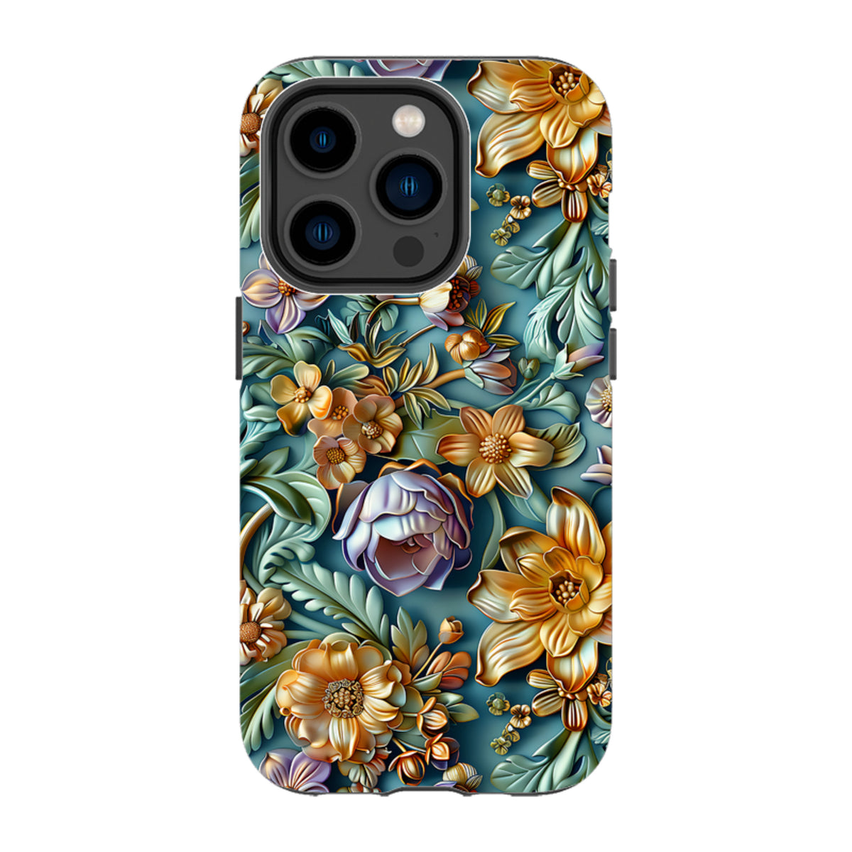 iPhone MagSafe Tough Case - Sage Floral