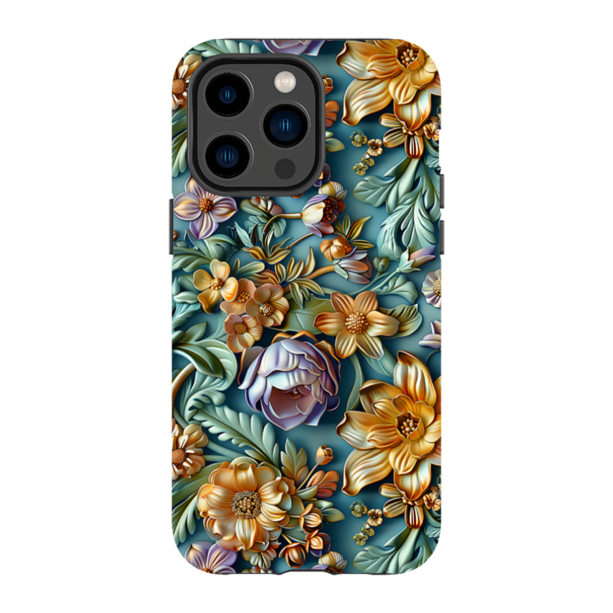 iPhone MagSafe Tough Case - Sage Floral
