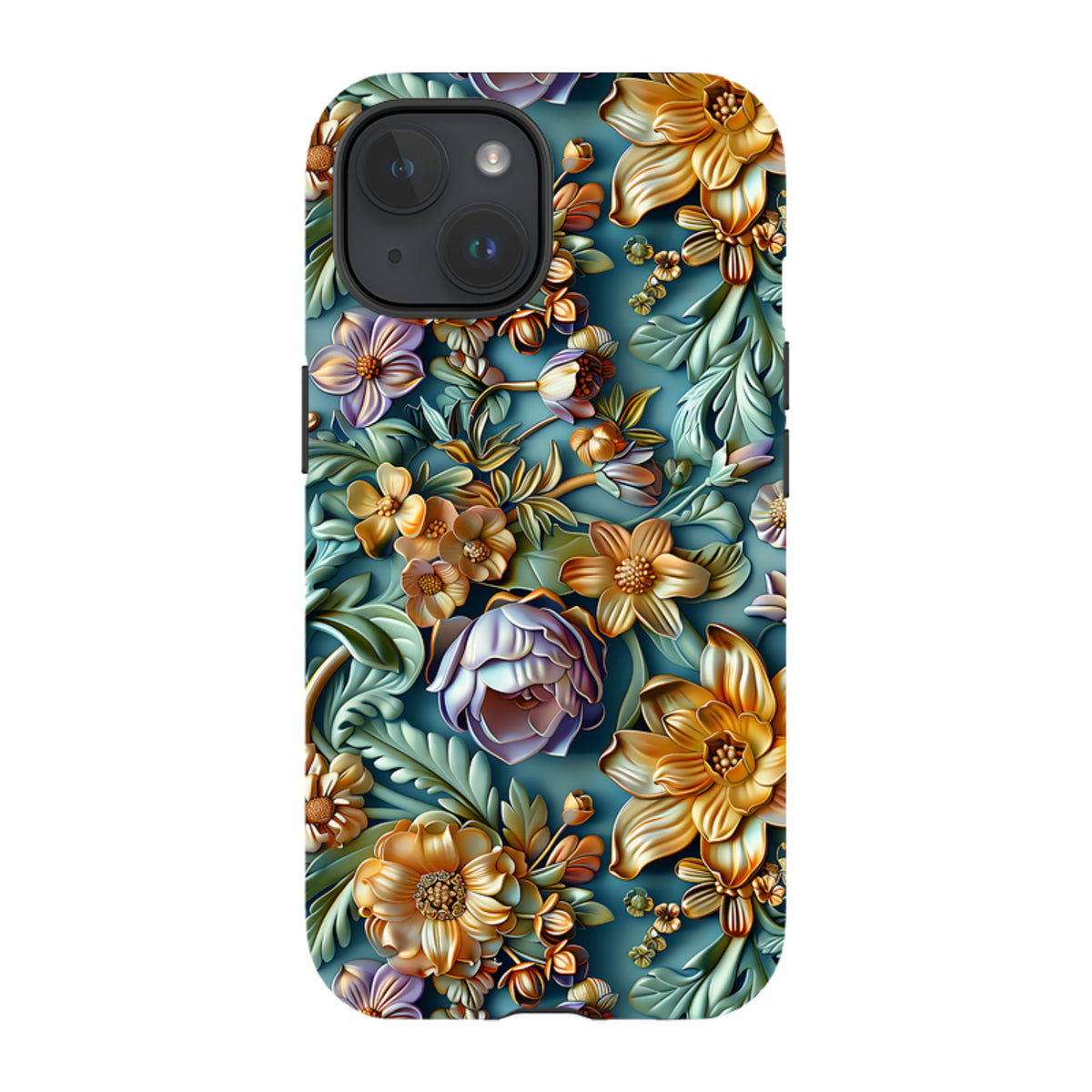 iPhone MagSafe Tough Case - Sage Floral