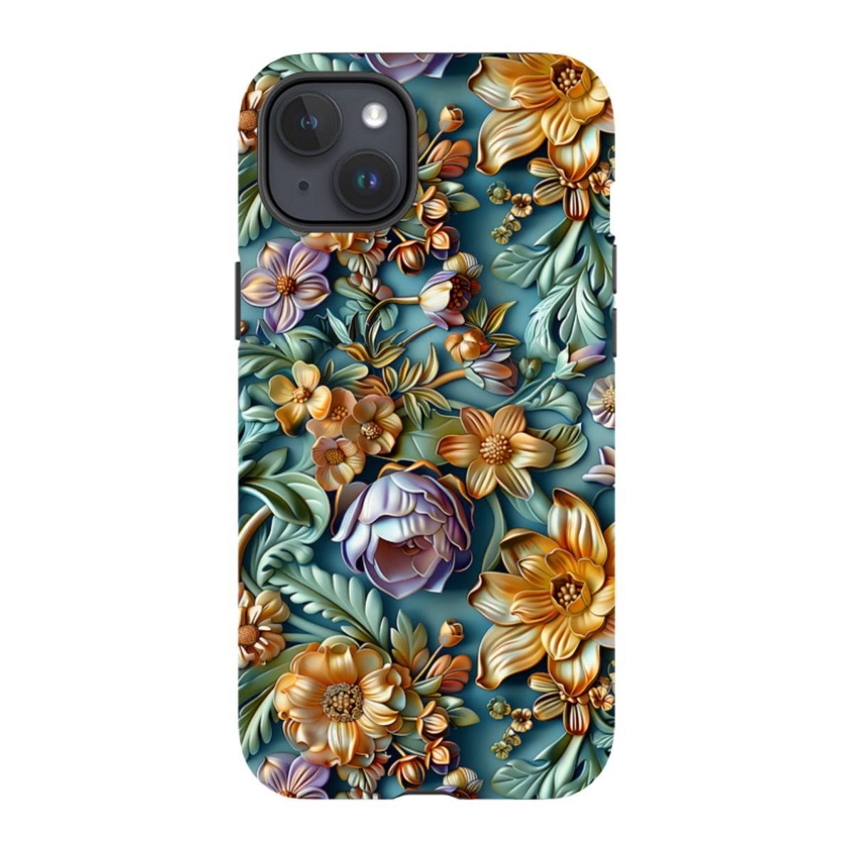 iPhone MagSafe Tough Case - Sage Floral