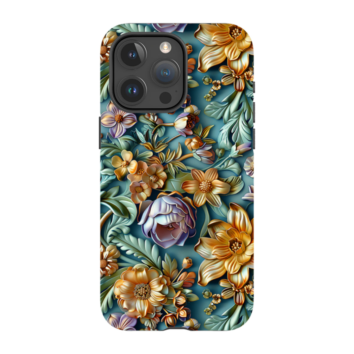iPhone MagSafe Tough Case - Sage Floral