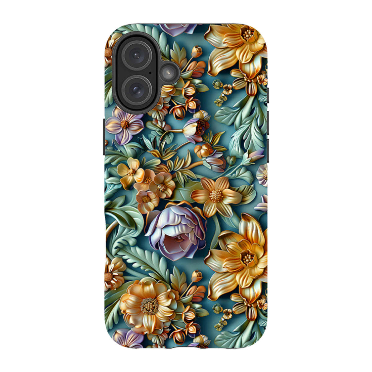 iPhone MagSafe Tough Case - Sage Floral