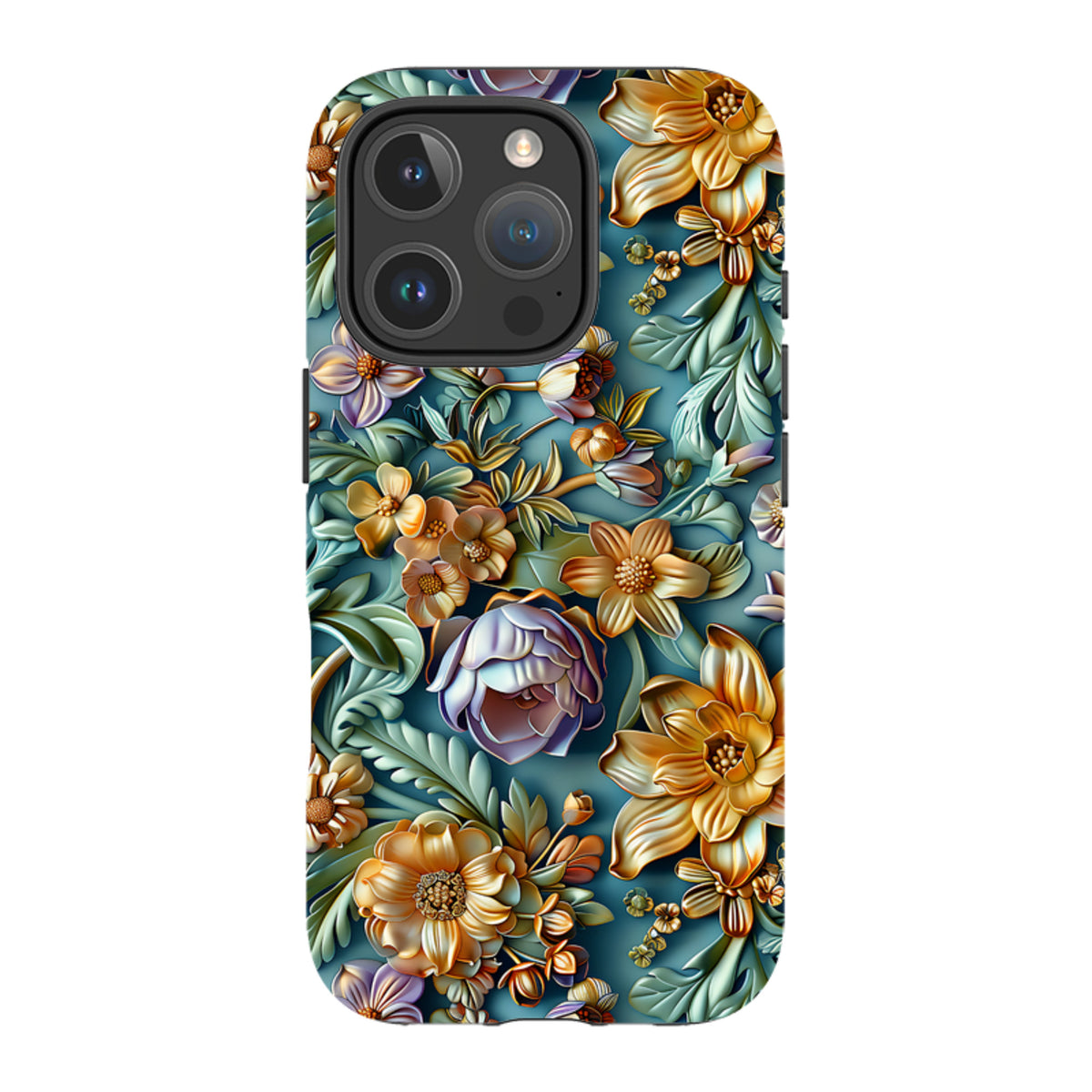 iPhone MagSafe Tough Case - Sage Floral
