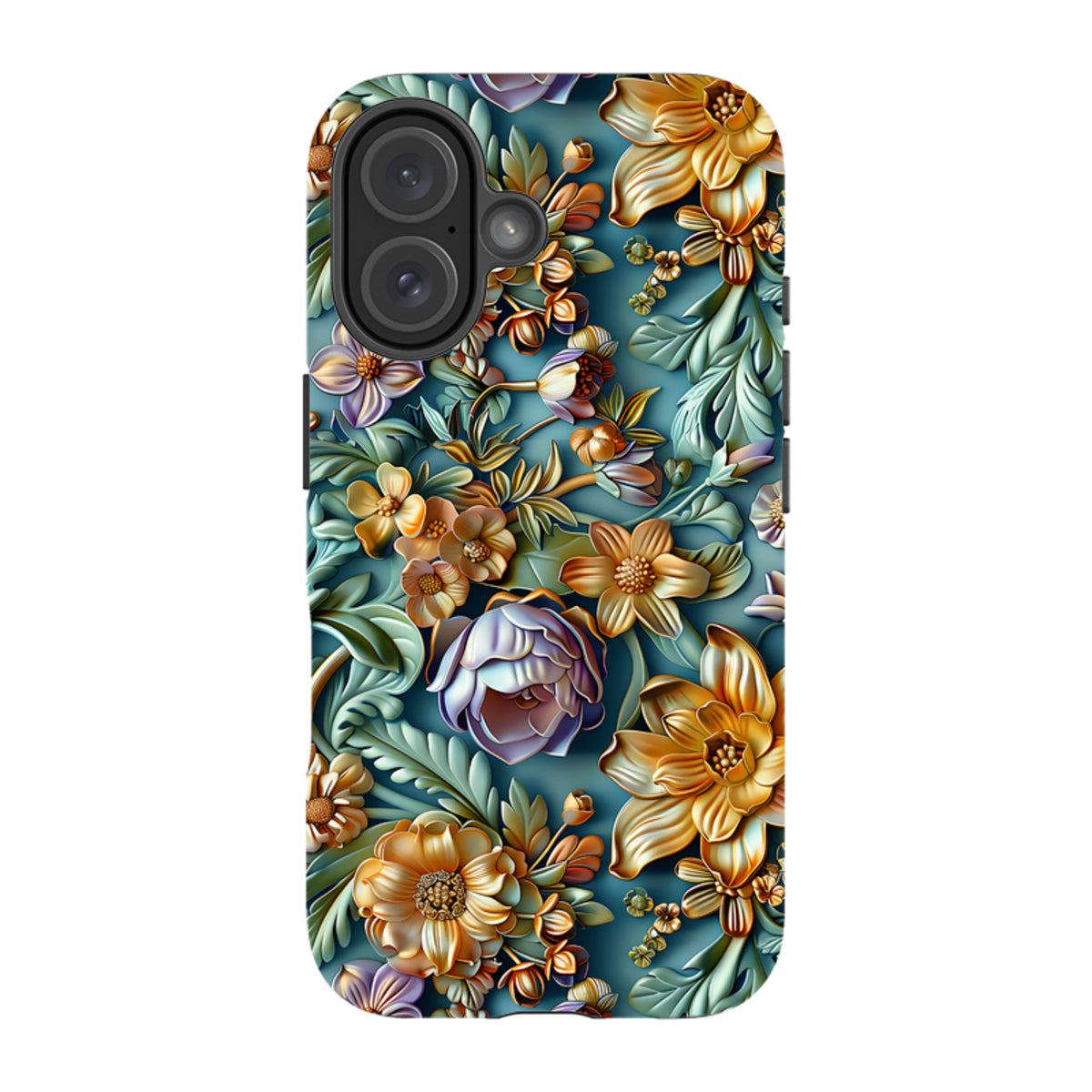 iPhone MagSafe Tough Case - Sage Floral
