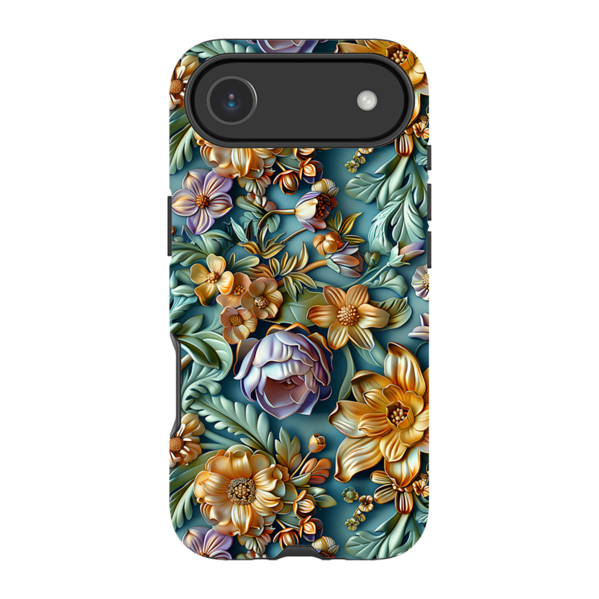 iPhone MagSafe Tough Case - Sage Floral
