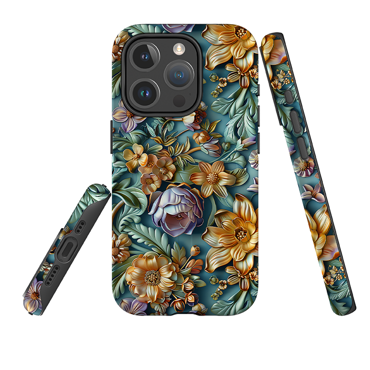 iPhone MagSafe Tough Case - Sage Floral
