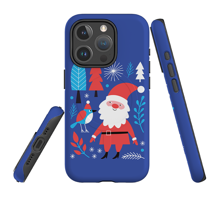 iPhone MagSafe Tough Case - Santa and Bird