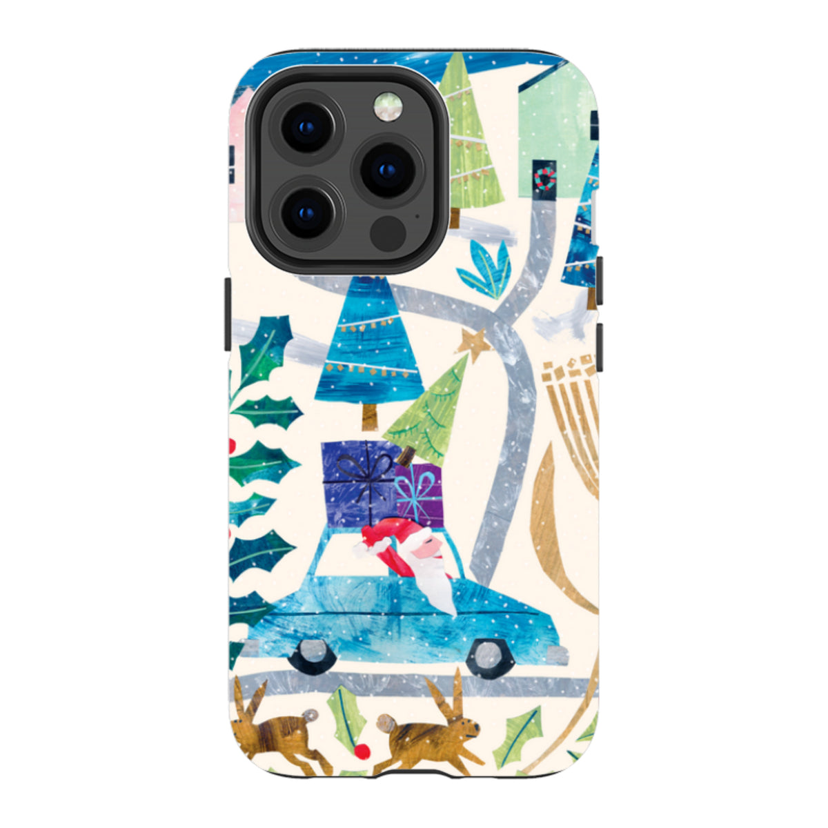 iPhone MagSafe Tough Case - Santa Driving Home By Tracey English