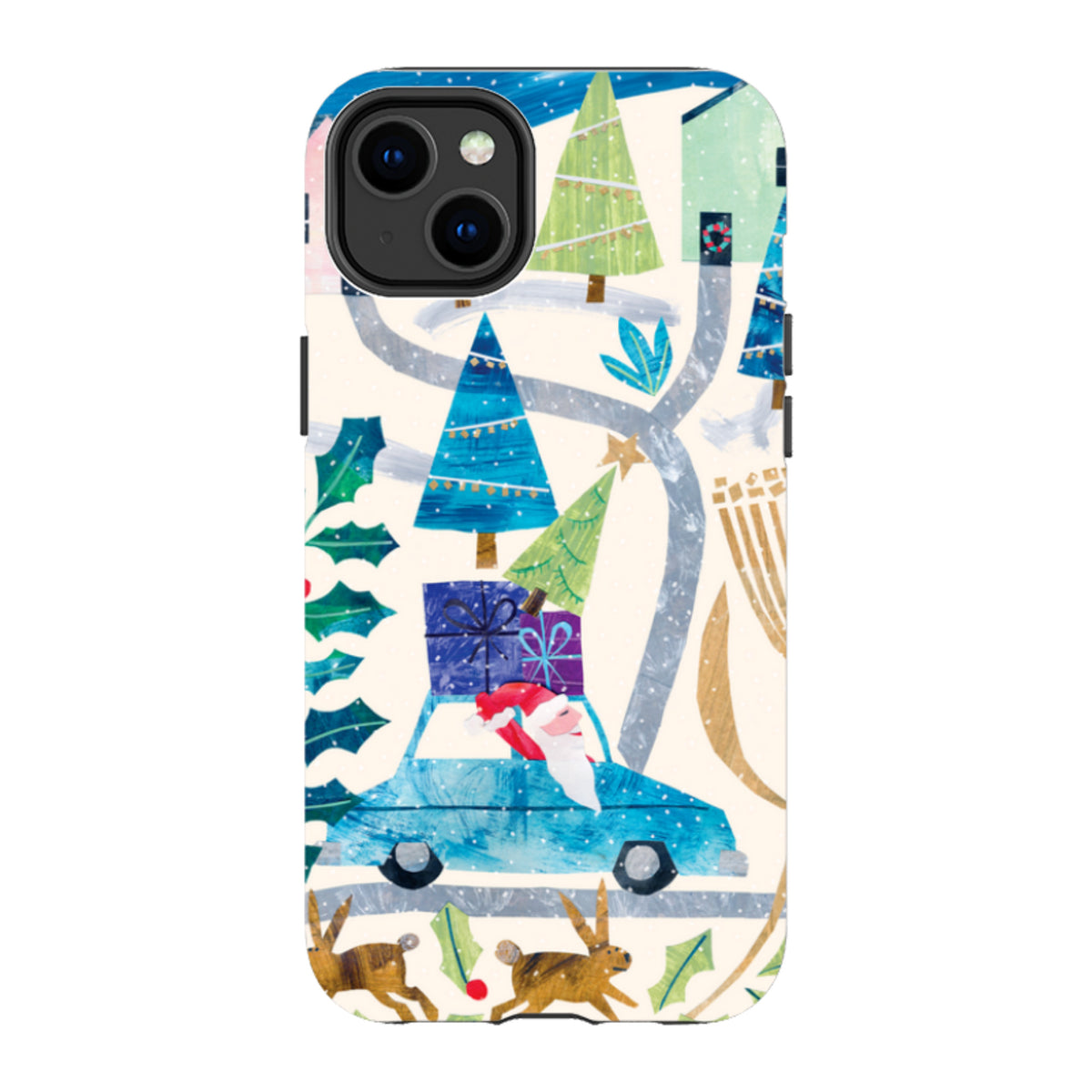 iPhone MagSafe Tough Case - Santa Driving Home By Tracey English