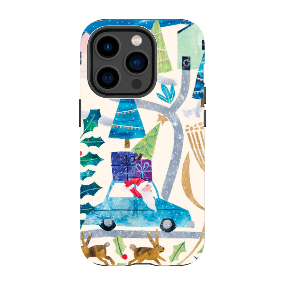 iPhone MagSafe Tough Case - Santa Driving Home By Tracey English