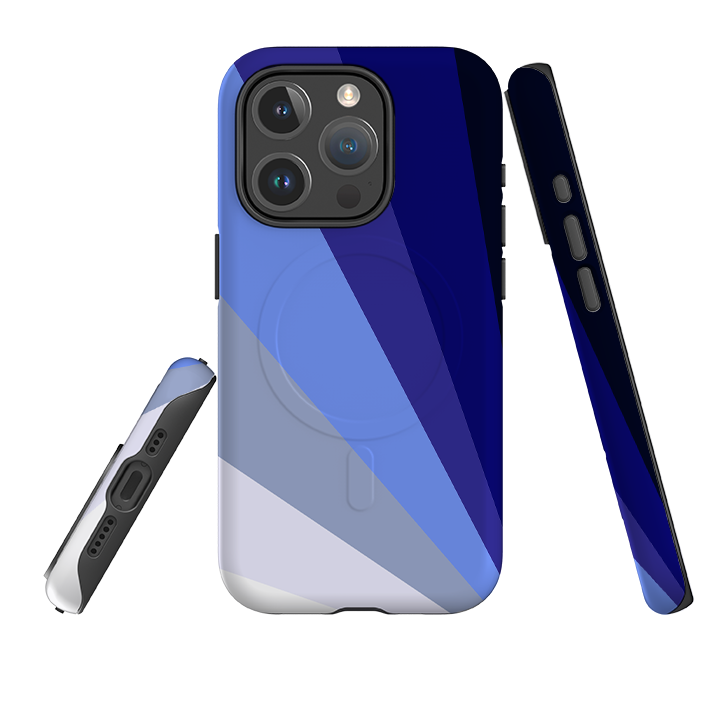 iPhone MagSafe Tough Case - Sapphire Fan By Kitty Joseph
