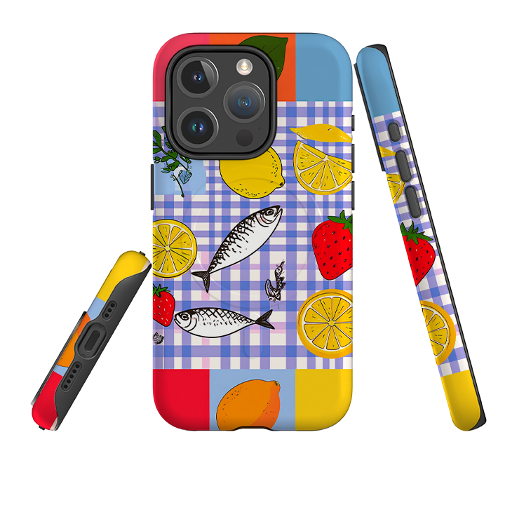 iPhone MagSafe Tough Case - Sardines and Checks