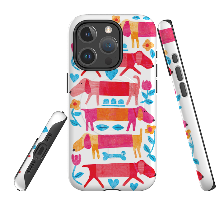 iPhone MagSafe Tough Case - Sausage Dog By Tracey English