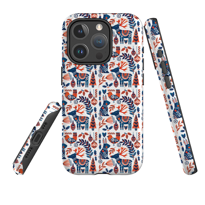 iPhone MagSafe Tough Case - Scandi Animals By Tracey English
