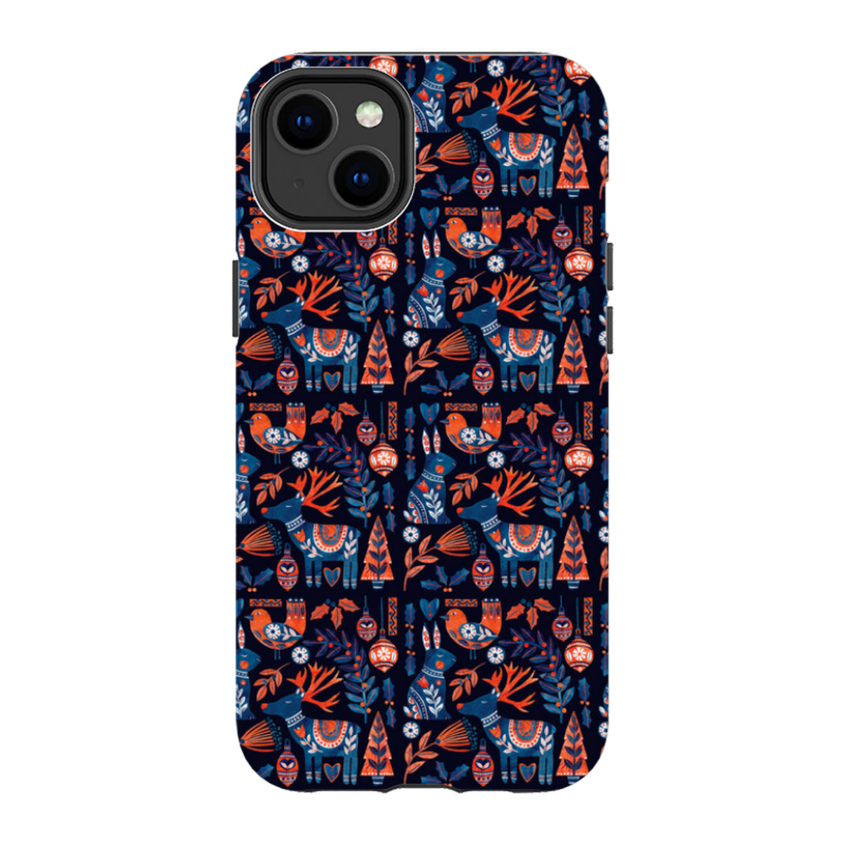 iPhone MagSafe Tough Case - Scandi Animals Dark By Tracey English