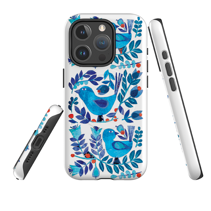 iPhone MagSafe Tough Case - Scandi Birds By Tracey English