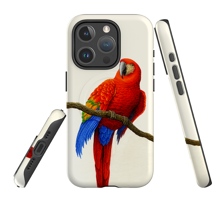 iPhone MagSafe Tough Case -  Scarlett Macaw By Philip Hood