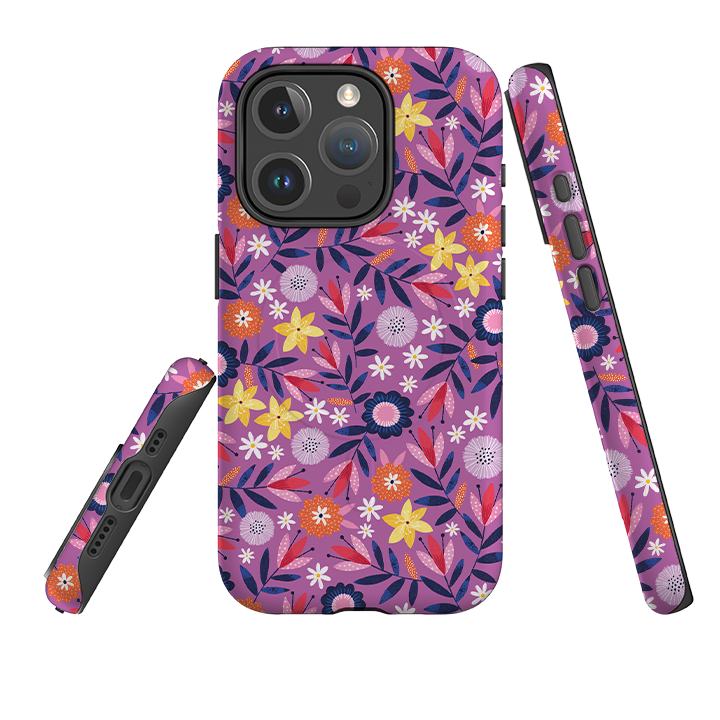 iPhone MagSafe Tough Case – Scattered Flowers I Von Ali Brookes