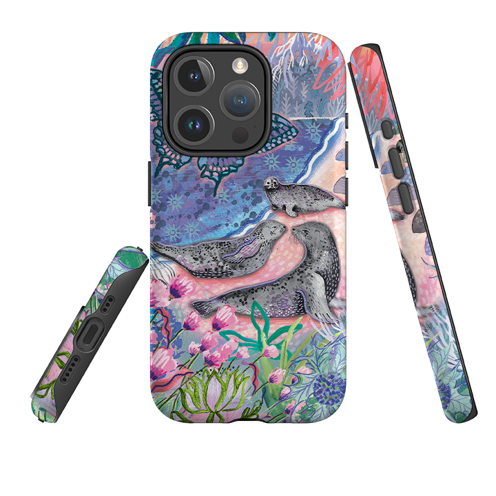 iPhone MagSafe Tough Case - Scenic Seals Of Norfolk By Emma Frances Grant