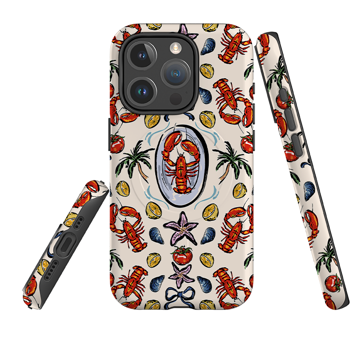 iPhone MagSafe Tough Case - Seafood and Palm Trees
