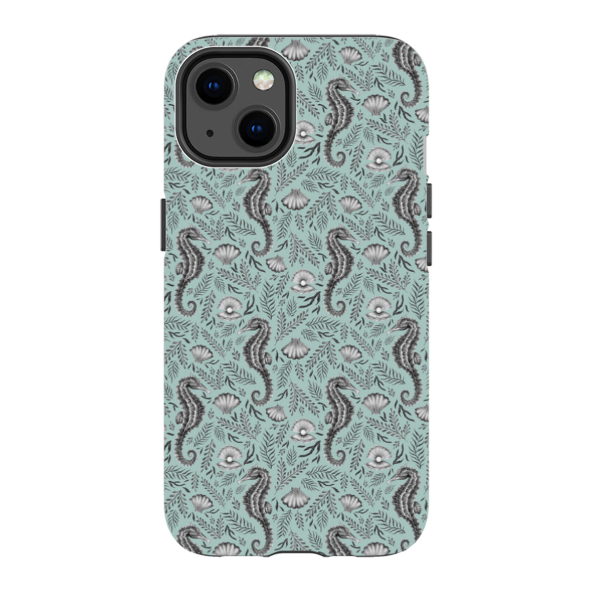 iPhone MagSafe Tough Case -  Seahorse Seafoam By Catherine Rowe