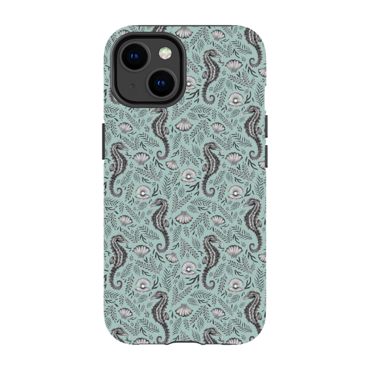 iPhone MagSafe Tough Case -  Seahorse Seafoam By Catherine Rowe
