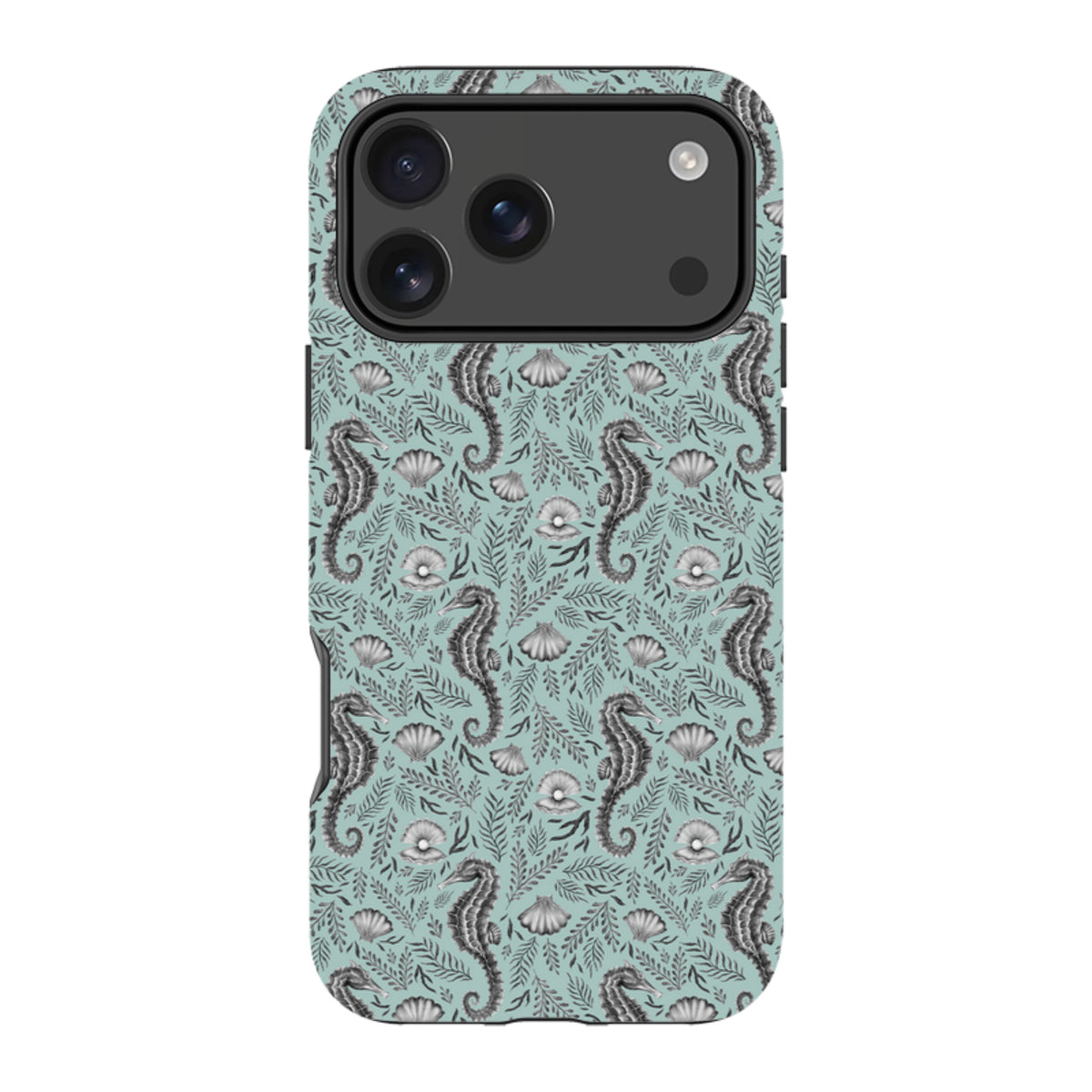 iPhone MagSafe Tough Case -  Seahorse Seafoam By Catherine Rowe