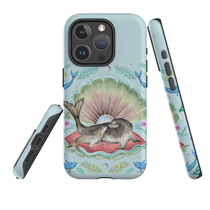 iPhone MagSafe Tough Case -  Seals In Shell By Catherine Rowe