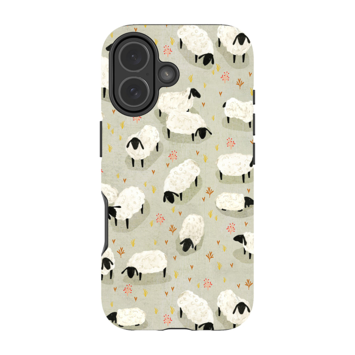 iPhone MagSafe Tough Case - Sheep Grey By Katherine Quinn