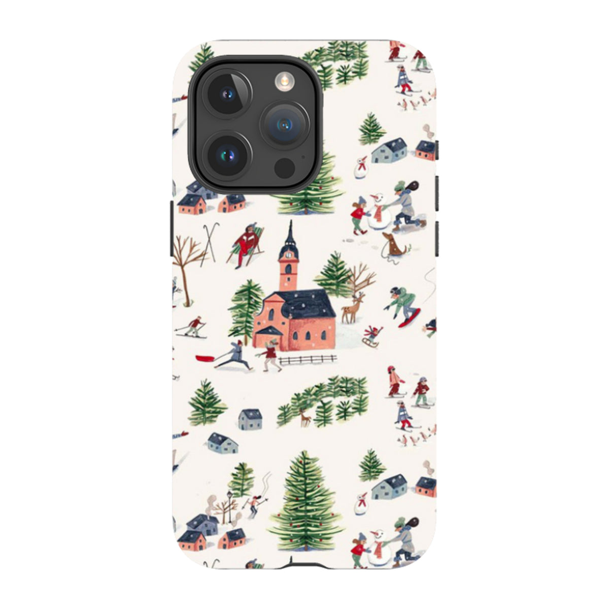 iPhone MagSafe Tough Case -  Skiing By Caroline Bonne Muller