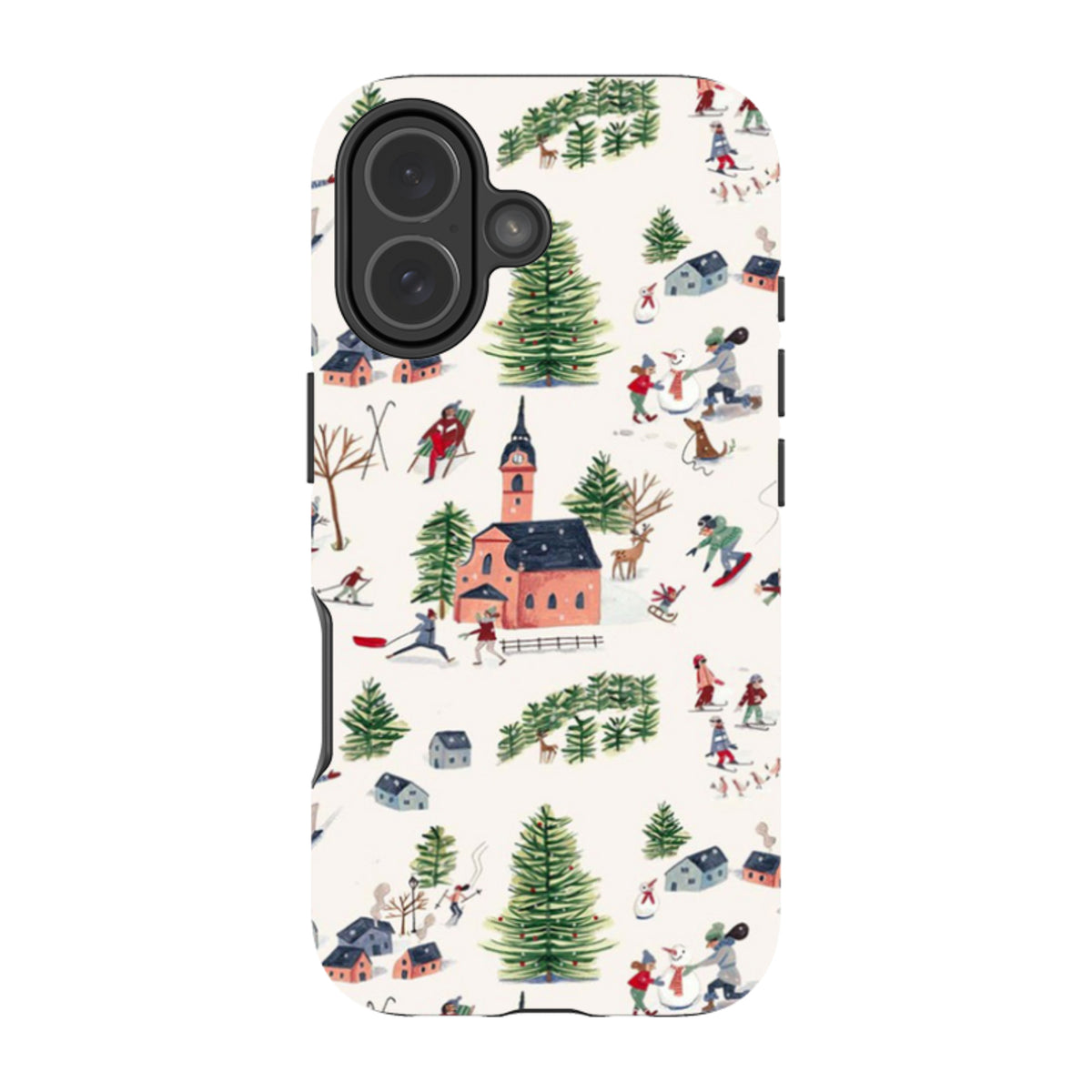 iPhone MagSafe Tough Case -  Skiing By Caroline Bonne Muller