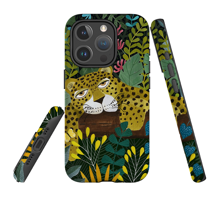 iPhone MagSafe Tough Case - Sleepy Leopard By Bex Parkin