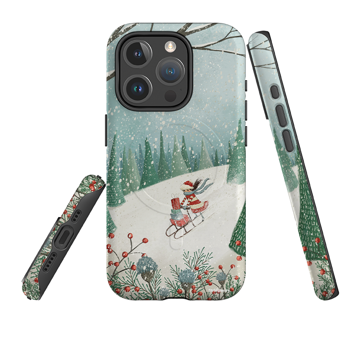 iPhone MagSafe Tough Case - Sleigh Delivery By Maja Lindberg