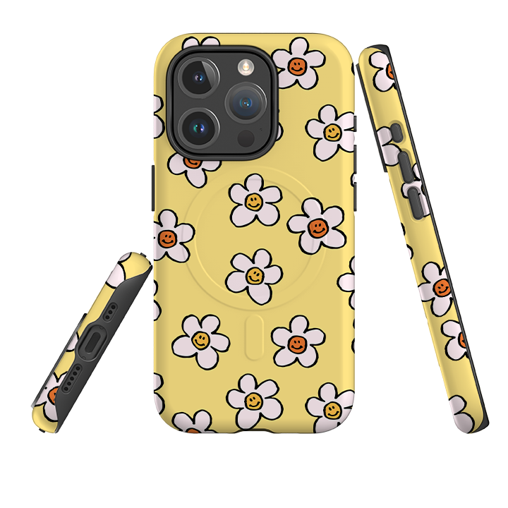 iPhone MagSafe Tough Case -  Smiley-Mellow Yellow